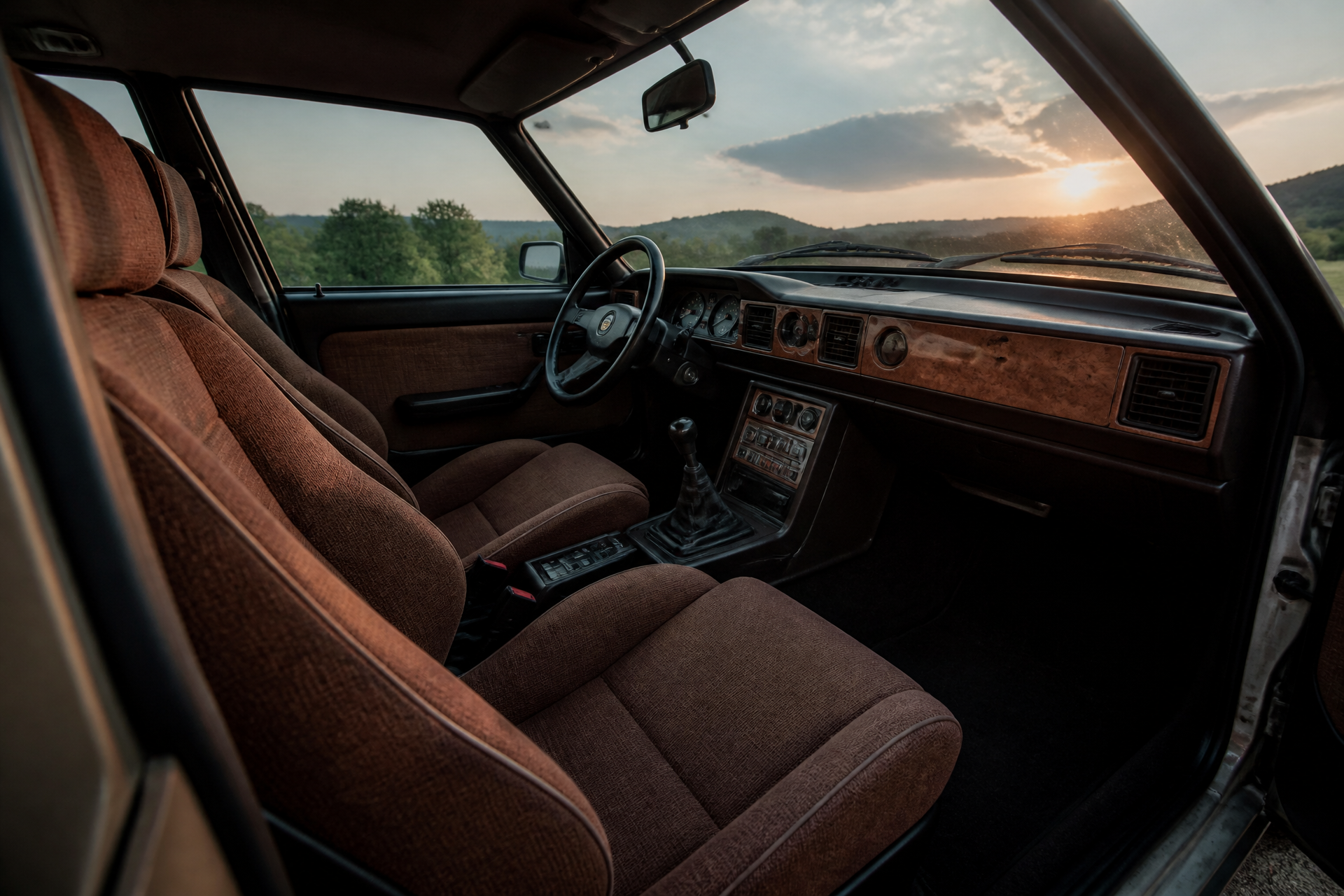 Dettaglio degli interni di una Giulietta Turbodelta